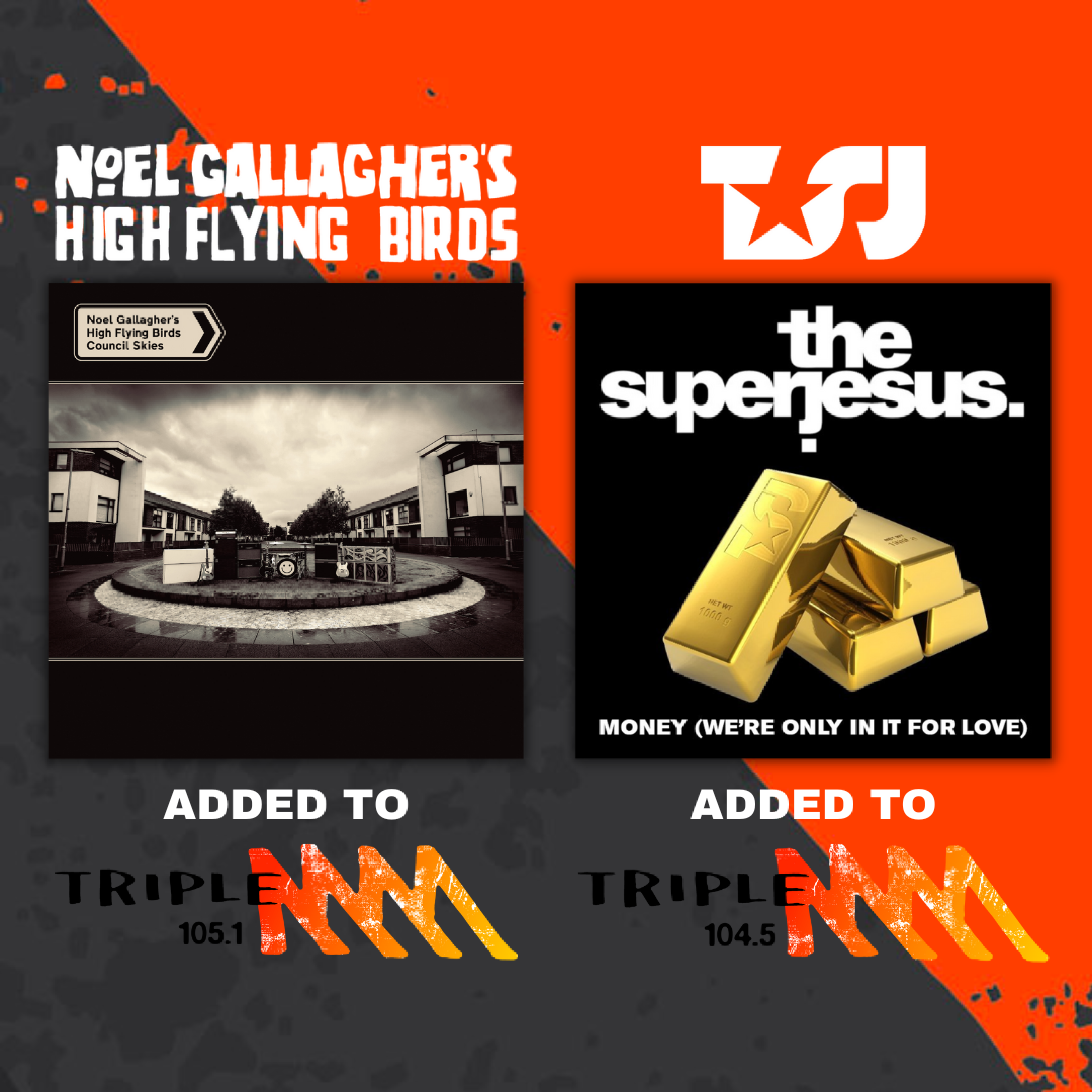 Noel Gallagher's High Flying Birds added to Triple M Melbourne + The Superjesus added to Triple M Brisbane