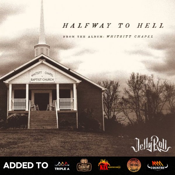 Jelly Roll - "Halfway To Hell" Added to Country Radio